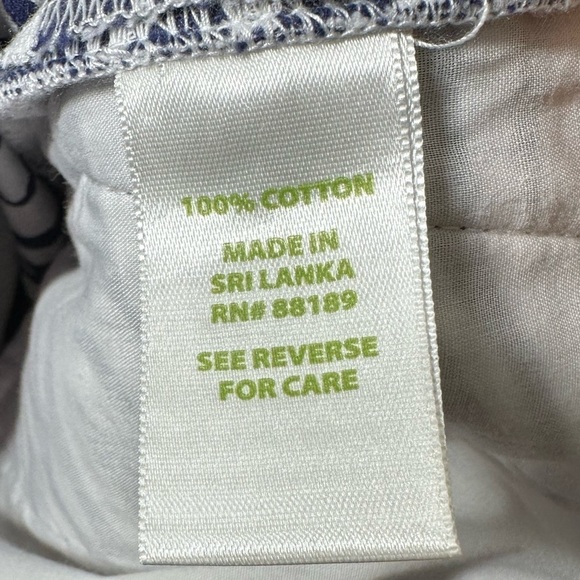 Lilly Pulitzer Elaine Cropped Pants Jacquard Bright Navy Size 4 - Picture 6 of 8